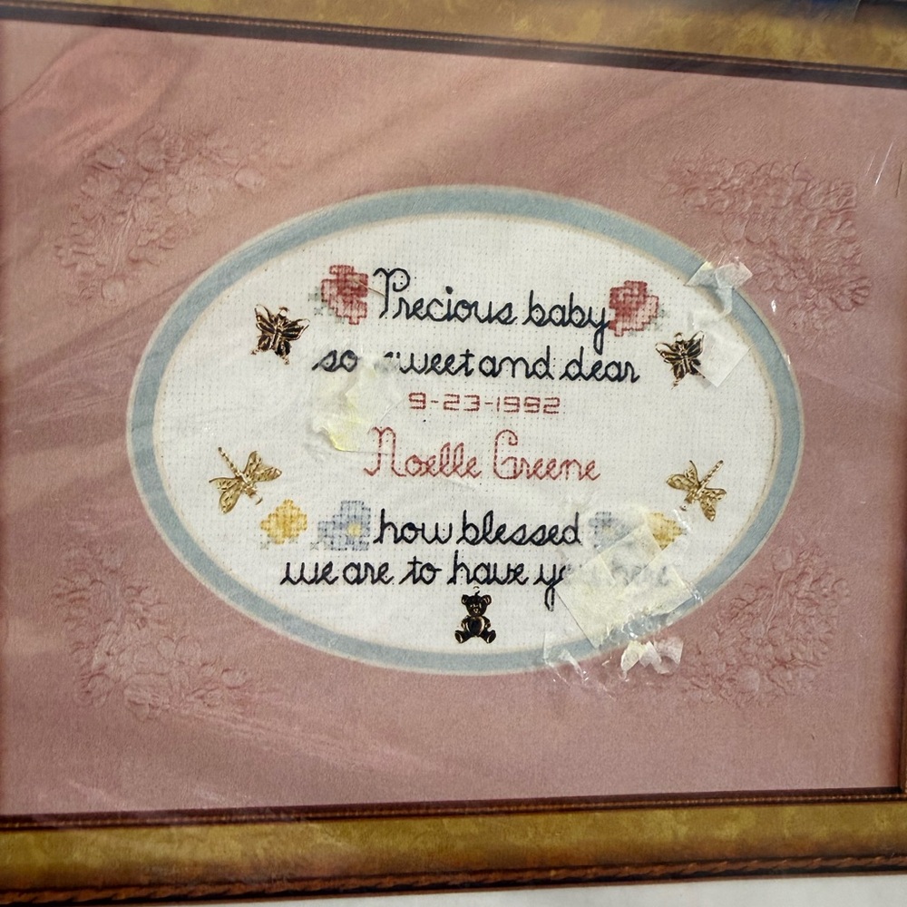 Sandi Phipps Precious Baby Picture Set Cross Stitch with Double Mats
